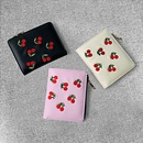 New Korean Hot Sale Lychee Pattern Cherry Embroidered Ladies Wallet Short Student Coin Pursepicture11