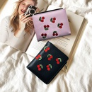 New Korean Hot Sale Lychee Pattern Cherry Embroidered Ladies Wallet Short Student Coin Pursepicture13