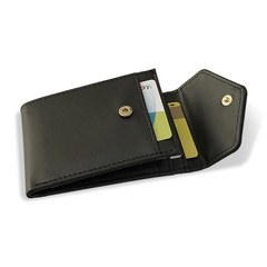 Fashion men's multi-card bank card package leather buckle wallet wholesale