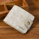 Korean style short PU soft buckle retro wallet men39s horizontal multicard wallet multifunctional bagpicture13