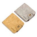 Korean style short PU soft buckle retro wallet men39s horizontal multicard wallet multifunctional bagpicture16