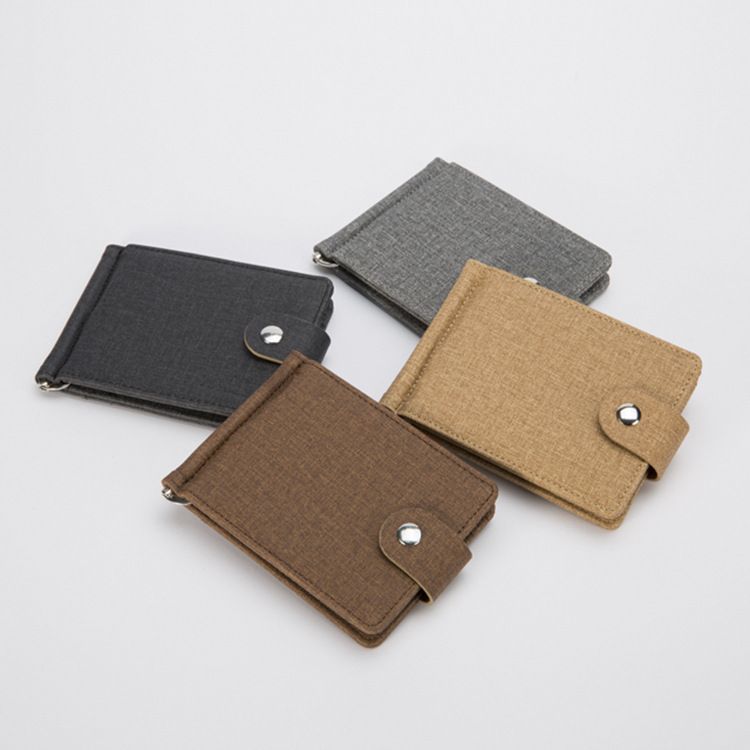 hot sale new short with iron edge Korean trend mens horizontal wallet card package wholesale