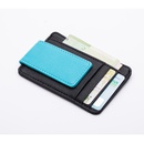 Korean money clip card holder foreign trade PU leather bag mens magnet cross pattern frosted dollar bag wholesalepicture10
