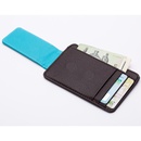 Korean money clip card holder foreign trade PU leather bag mens magnet cross pattern frosted dollar bag wholesalepicture11