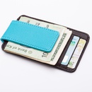 Korean money clip card holder foreign trade PU leather bag mens magnet cross pattern frosted dollar bag wholesalepicture12