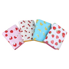 Multifunctional leather girls cartoon zipper buckle strawberry coin purse wholesale