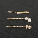 Korean retro alloy diamond word clip hair clip hair ornament wholesalepicture7