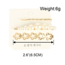 Bohemian style retro alloy inlaid pearl word clip hair clip wholesalepicture10