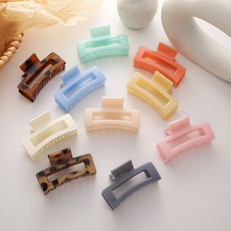 Pinza de agarre colorida horquilla placa coreana pinza de pelo accesorios para el cabello cuadrados al por mayor's discount tags