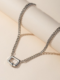 Fashion new geometric hot sale alloy pendant necklace for women