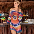Polyester Fashion  Bikini  Crochet rainbow colors NHXW0566Crochetrainbowcolorspicture2