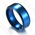 TitaniumStainless Steel Simple Geometric Ring  Blue5 NHHF0311Blue5picture55
