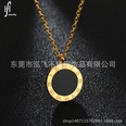 TitaniumStainless Steel Korea Geometric necklace  Steelwhite shell NHHF0253Steelwhiteshellpicture13