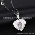 TitaniumStainless Steel Korea Geometric necklace  Round  Steel NHHF0241RoundSteelpicture13