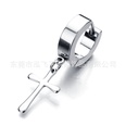 TitaniumStainless Steel Korea Geometric Single earring  Steel colorpicture6