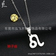 TitaniumStainless Steel Korea Geometric necklace  Aries NHHF0073Ariespicture17