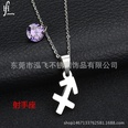 TitaniumStainless Steel Korea Geometric necklace  Aries NHHF0073Ariespicture21