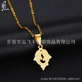 TitaniumStainless Steel Simple Animal necklace  Butterfly  Alloy NHHF0064ButterflyAlloypicture29