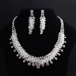 Alloy Fashion  necklace  white NHHS0019whitepicture2