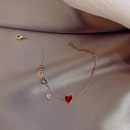 Korean new red peach heart simple  bracelet wholesalepicture15