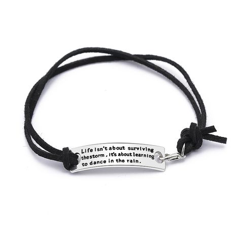 creative inspirational strip lettering charming life bracelet wholesale's discount tags