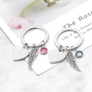 CrossBorder New Arrival Bracelet Necklace Keychain European and American Personalized Creative Heart Wings Necklace Keychain Bracelet Jewelrypicture15