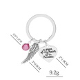 CrossBorder New Arrival Bracelet Necklace Keychain European and American Personalized Creative Heart Wings Necklace Keychain Bracelet Jewelrypicture17