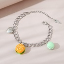 Creative exaggerated wild personality burger careful heart bracelet NHPS256371picture14