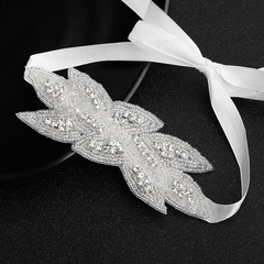 Spot Großhandel europäischen und amerikanischen All-Match Perlen Strass Schmuck hand gewebtes Haarband Braut Brautkleid Kopf bedeckung