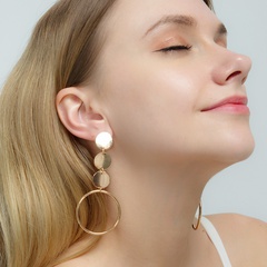 Korean exaggerated casual fashion ring long earrings wholesale