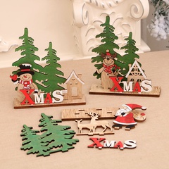 2020 New DIY Christmas Wooden Puzzle Christmas Children's Gift Christmas Decoration Ornaments