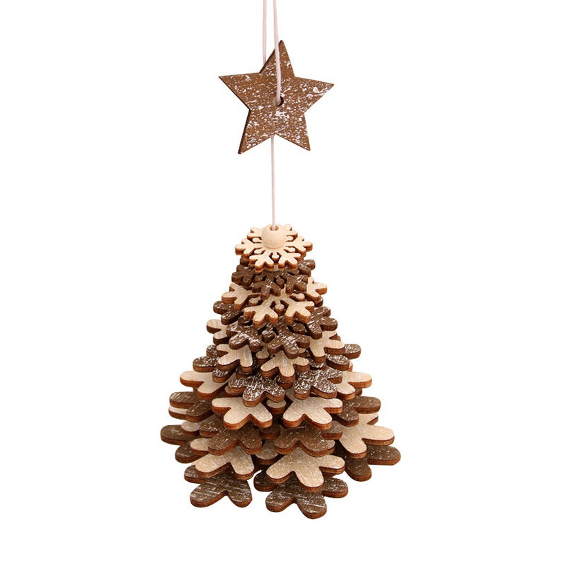 Christmas decorations wooden bells pendant wholesale