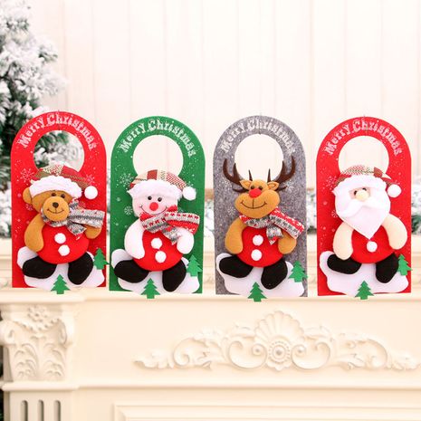 Nouveaux ornements de Noël décoration de pendentif de Noël de dessin animé non tissé's discount tags