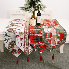 Nouvelle décoration de Noël chemin de table en tissu tricoté décoration de table de Noël créative