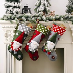 Christmas Ornaments Forest Elderly Lamb Christmas Socks Faceless Doll Christmas Socks Gift Bag Wholesale