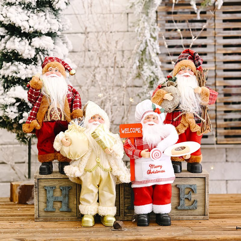 Christmas celebration decoration standing posture Santa Claus doll
