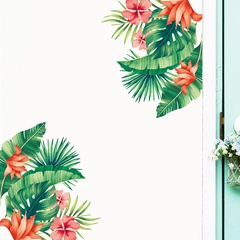 INS Nordic Tropical Plant Diagonal Wall Stickers Removable Self-Adhesive Living Room Bedroom Study Room Decoration Stickers FX-D45