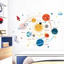 Cartoon handgemalte Sonnensystem Kindergarten Kinderzimmer Studie Dekoration Wandaufkleber abnehmbarpicture9