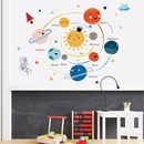 Cartoon handgemalte Sonnensystem Kindergarten Kinderzimmer Studie Dekoration Wandaufkleber abnehmbarpicture13