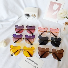 Children's new sunglasses UV protection cute baby Mickey glasses