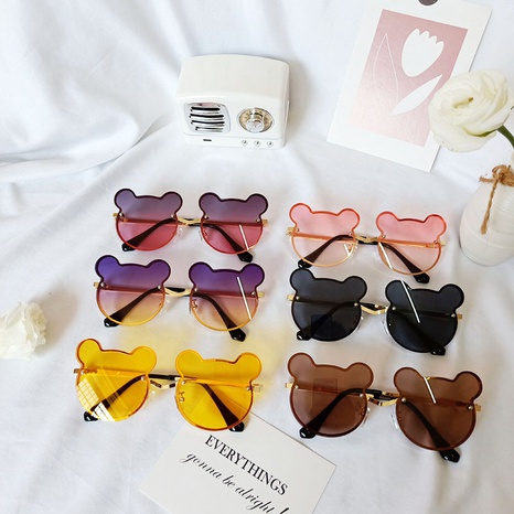 Las nuevas gafas de sol para niños protección UV lindo bebé Mickey gafas's discount tags