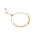 Fresh Long and Simple Wheat Pearl Tassel Jewelry Set Female Earrings Necklace Bracelet Combinationpicture14