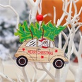 Neue Weihnachts malerei Holz anhnger Weihnachts dekoration Weihnachts baum Farbe Alter Mann Auto Muster Anhngerpicture21
