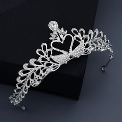 Bride wedding headdress rhinestone swan crown baroque crown party jewelry wholesale