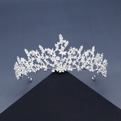 Korean new fairy bridal rhinestone  branches and leaves vines forest crown wedding hair accessories