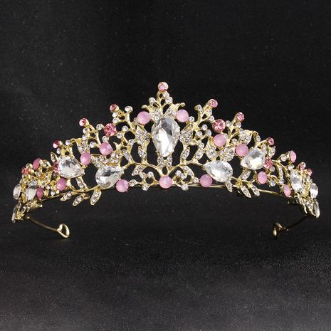 Corona nupcial nueva diadema de cristal de diamante decoración de la torta de cumpleaños corona accesorios para el cabello de boda's discount tags