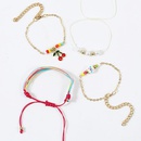 Bohemian rope beaded cherry  creative trend multilayer woven bracelet setpicture9