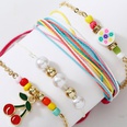 Bohemian rope beaded cherry  creative trend multilayer woven bracelet setpicture12