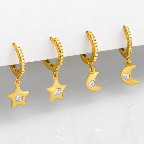 Fashion diamond-studded zircon earrings wholesale's discount tags