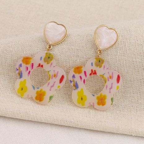 popular new color pattern pendant earrings  wholesale's discount tags